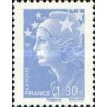 1 عدد تمبر سری پستی - 1.3 -  ماریان و اروپا - فرانسه 2009