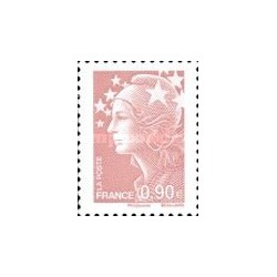 1 عدد تمبر سری پستی - 0.9 -  ماریان و اروپا - فرانسه 2009