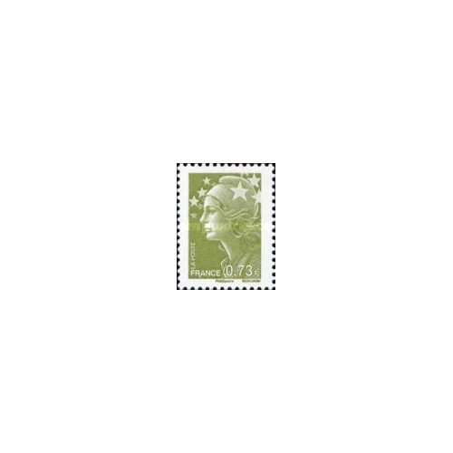 1 عدد تمبر سری پستی - 0.73 - ماریان و اروپا - فرانسه 2009 1 عدد تمبر سری پستی - 0.73 - ماریان و اروپا - فرانسه 2009