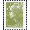 1 عدد تمبر سری پستی - 0.73 -  ماریان و اروپا - فرانسه 2009