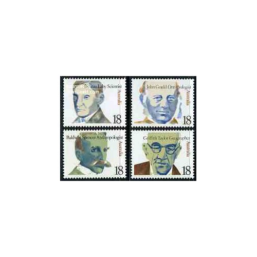 4 عدد تمبر استرالیائی های نامدار - استرالیا 1976