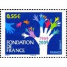 1 عدد تمبر چهلمین سالگرد "بنیاد فرانسه" - فرانسه 2009