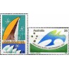 2 عدد تمبر استقلال پاپوا گینه نو - استرالیا 1975