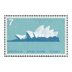 1 عدد تمبر خانه جدید اپرا در سیدنی - استرالیا 1973