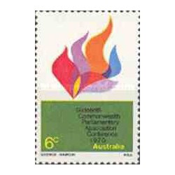 1 عدد تمبر سالگرد کنفرانس پارلمانی کشورهای مشترک المنافع - استرالیا 1970