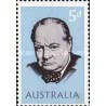 1 عدد تمبر مرگ وینستون اسپنسر چرچیل - استرالیا 1965