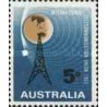 1 عدد تمبر صدمین سالگرد اتحادیه جهانی ارتباطات - استرالیا 1965