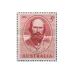 1 عدد تمبر صدمین سالگرد اولین مهاجرت از جنوب به شما - جان مکداول استوارت - استرالیا 1962