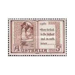 1 عدد تمبر کریستمس - استرالیا 1961
