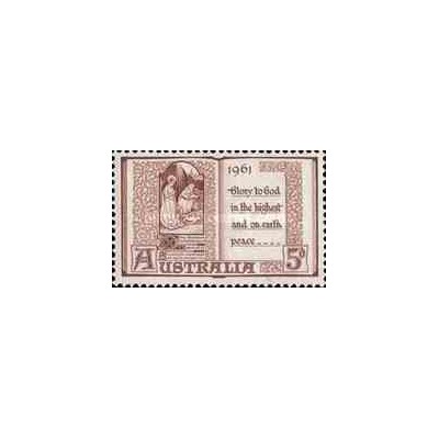1 عدد تمبر کریستمس - استرالیا 1961