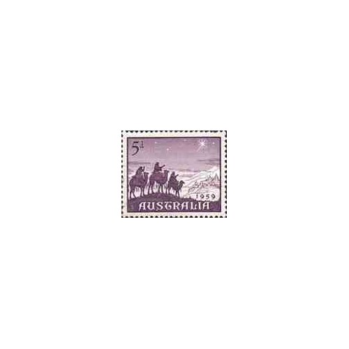 1 عدد تمبر کریستمس  - استرالیا 1959