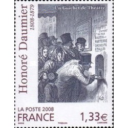 1 عدد تمبر دویستمین سالگرد تولد آنوره دومیر - فرانسه 2008 قیمت 5.4 دلار