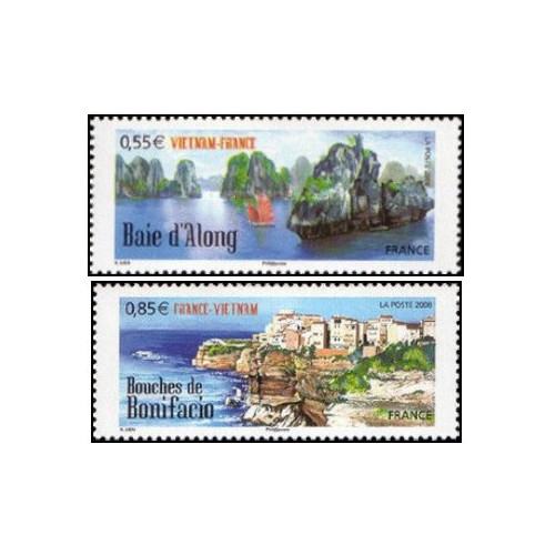 2 عدد تمبر مشترک با ویتنام - فرانسه 2008