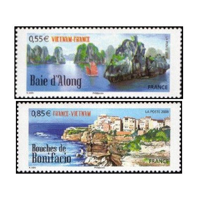 2 عدد تمبر مشترک با ویتنام - فرانسه 2008