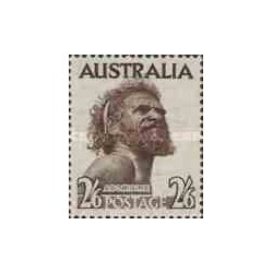 1 عدد تمبر سری پستی - بومیان - استرالیا 1952