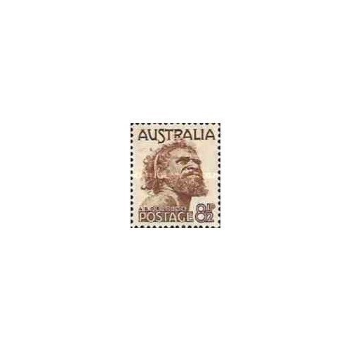 1 عدد تمبر سری پستی - بومیان - استرالیا 1950