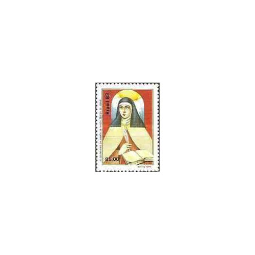 1 عدد تمبر چهارصدمین سالگرد مادر ترزای عیسی - برزیل 1982