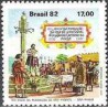 1 عدد تمبر چهل و پنجمین سالگرد سائو وینسنت - برزیل 1982