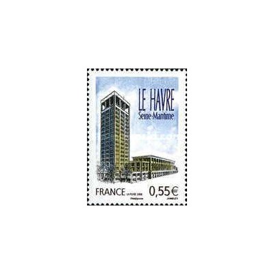 1 عدد تمبر  گردشگری - لو هاور - فرانسه 2008