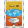 1 عدد تمبر روز جهانی ارتباطات - برزیل 1978