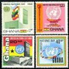 4 عدد تمبر روز سازمان ملل - غنا 1967