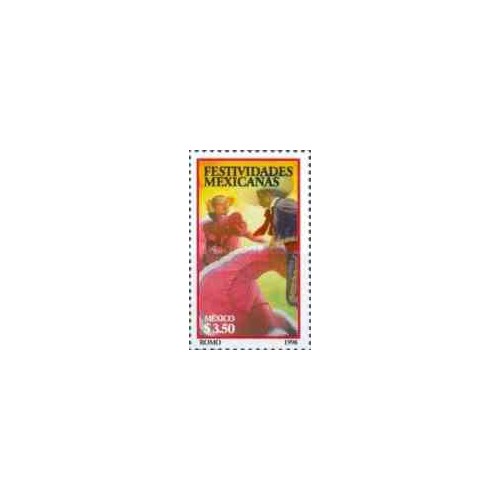 1 عدد تمبر فسیوالها - مکزیک 1998