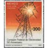 1 عدد تمبر پنجاهمین سالگرد کمیسون برق فدرال - مکزیک 1987