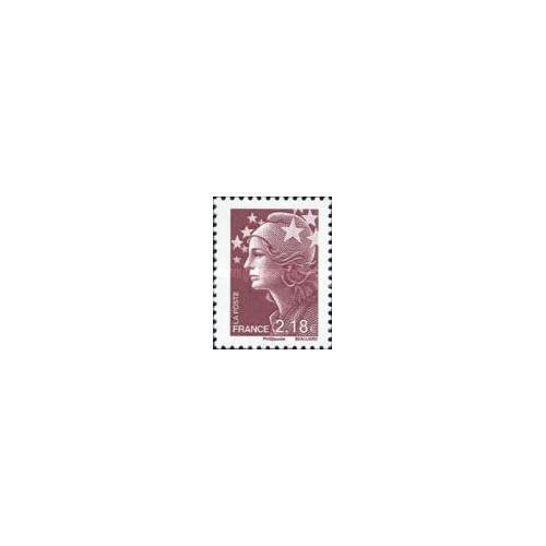 1 عدد تمبر سری پستی - 2.18 -  ماریان و اروپا - فرانسه 2008