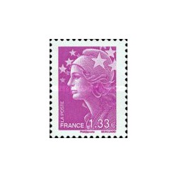 1 عدد تمبر سری پستی - 1.33 -  ماریان و اروپا - فرانسه 2008
