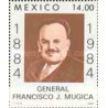 1 عدد تمبر صدمین سالگرد تولد ژنرال فرانسیسکو موگیکا - مکزیک 1984