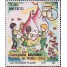 1 عدد تمبر کمپین جهانی مبارزه علیه فلج اطفال - مکزیک 1984