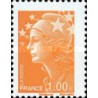 1 عدد تمبر سری پستی - 1.00 -  ماریان و اروپا - فرانسه 2008
