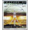 1 عدد تمبر دهمین سالگرد عهدنامه هسته ای  - مکزیک 1977