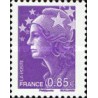 1 عدد تمبر سری پستی - 0.85 -  ماریان و اروپا - فرانسه 2008