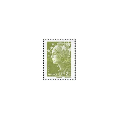 1 عدد تمبر سری پستی - 0.72 -  ماریان و اروپا - فرانسه 2008