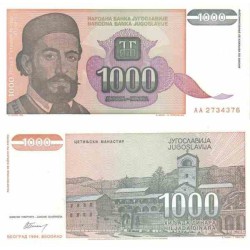 اسکناس 1000 دینار - یوگوسلاوی 1994