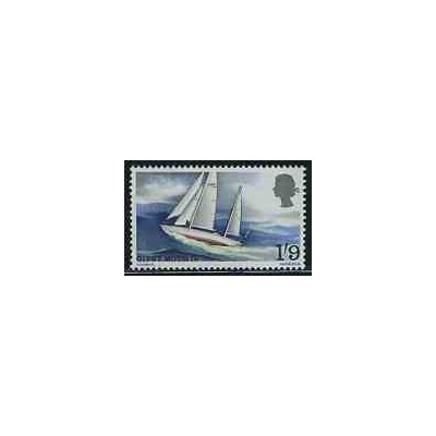 1 عدد تمبر جیبسی ماوس 4 - قایق بادبانی   - انگلیس 1967