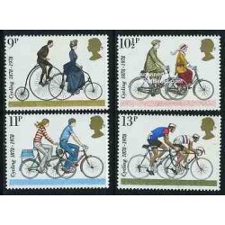 4 عدد تمبر دوچرخه سواری - انگلیس 1978