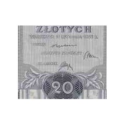 اسکناس 20 زلوتیچ - لهستان 1936 کیفیت بسیار خوب در حد بانکی
