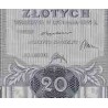 اسکناس 20 زلوتیچ - لهستان 1936 کیفیت بسیار خوب در حد بانکی