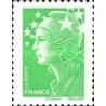 1 عدد تمبر سری پستی - 0.5 - سبز  - ماریان و اروپا - فرانسه 2008