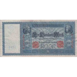 اسکناس 100 مارک - رایش آلمان 1910 کاغذ مایل به آبی مطابق تصویر
