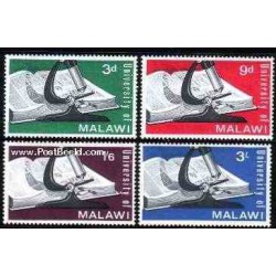 4 عدد تمبر دانشگاههای مالاوی - مالاوی 1965