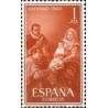 1 عدد تمبر کریستمس - تابلو نقاشی اثر ولازکوئز - اسپانیا 1960