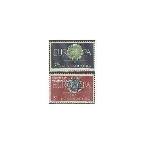 2 عدد تمبر مشترک اروپا - Europa Cept - لوگزامبورگ 1968