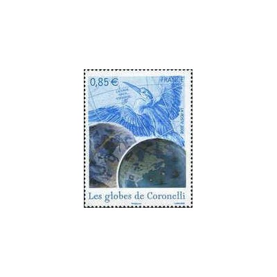 1 عدد تمبر کره های وینچنزو ماریا کرونلی - فرانسه 2008