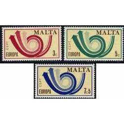 2 عدد تمبر مشترک اروپا - Europa Cept - مالت 1973