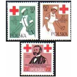 3 عدد تمبر صلیب سرخ - لهستان 1959