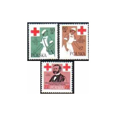 3 عدد تمبر صلیب سرخ - لهستان 1959