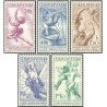 5 عدد  تمبر رویدادهای ورزشی 1958 - چک اسلواکی 1958 قیمت 5.7 دلار